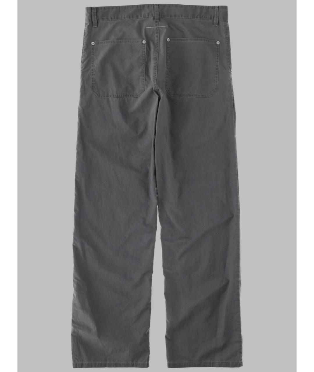 MM6 MAISON MARGIELA Серые хлопковые прямые джинсы, фото 2