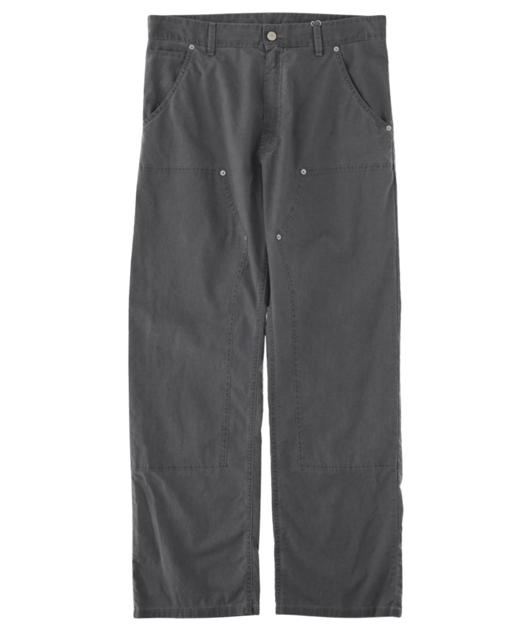 MM6 MAISON MARGIELA Серые хлопковые прямые джинсы, фото 1