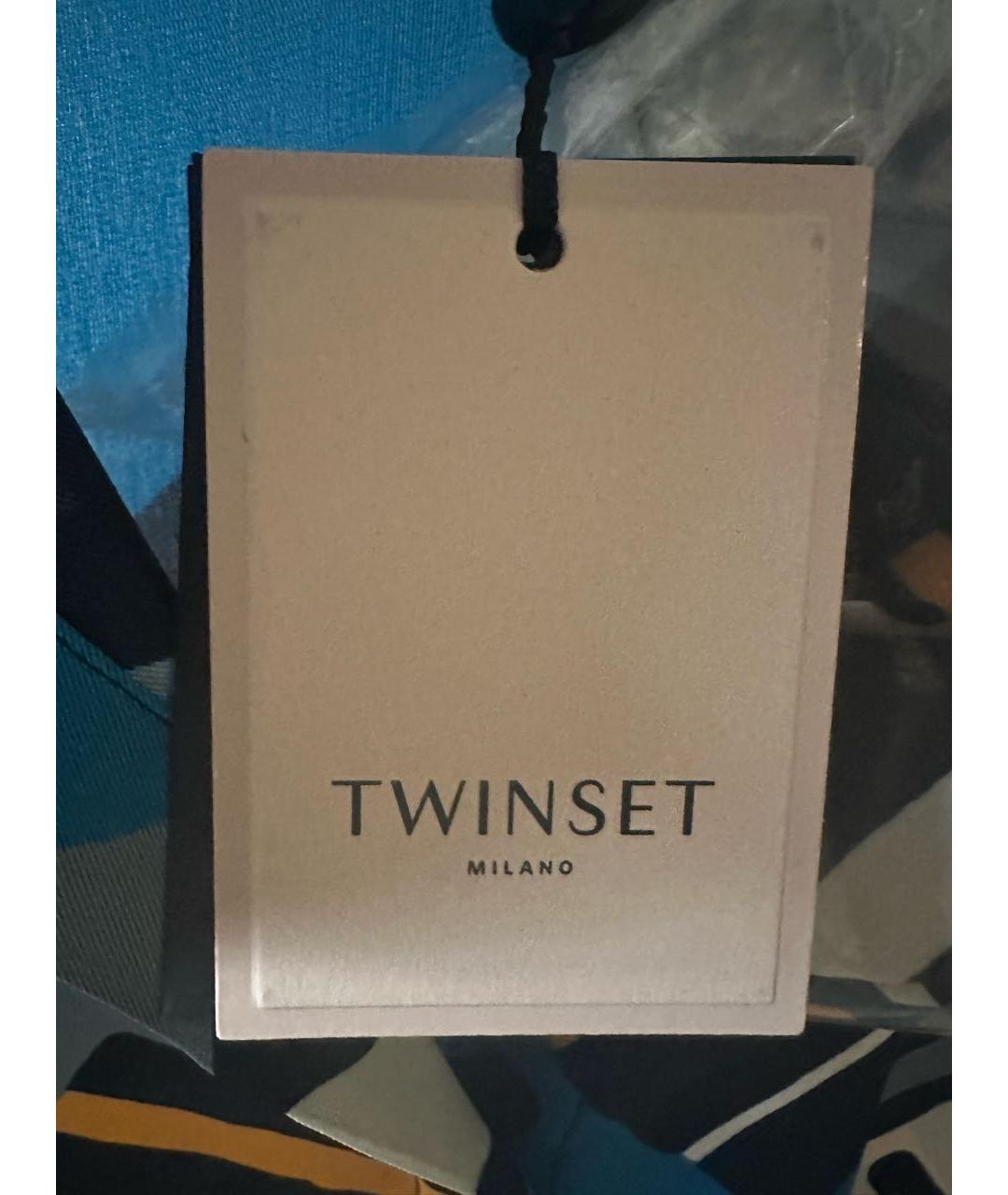 TWIN-SET Мульти полиэстеровое повседневное платье, фото 4