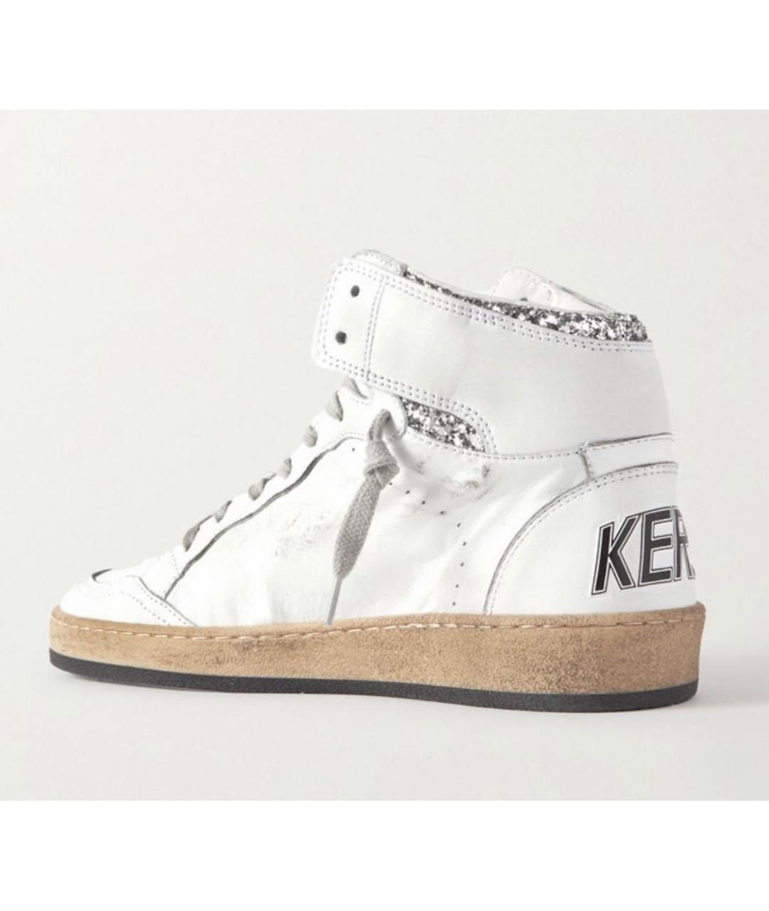 GOLDEN GOOSE Белые кожаные кеды, фото 3