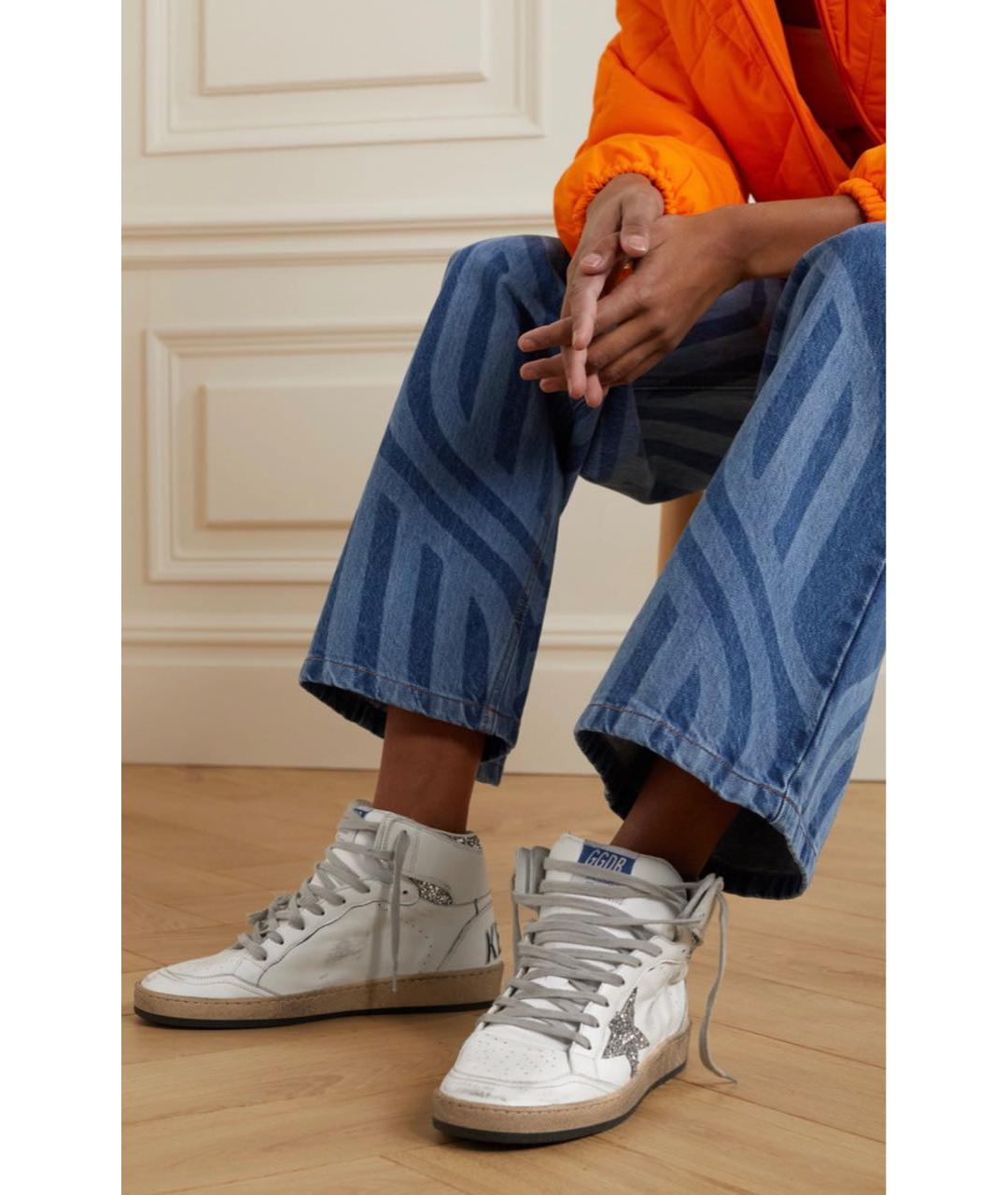 GOLDEN GOOSE Белые кожаные кеды, фото 5