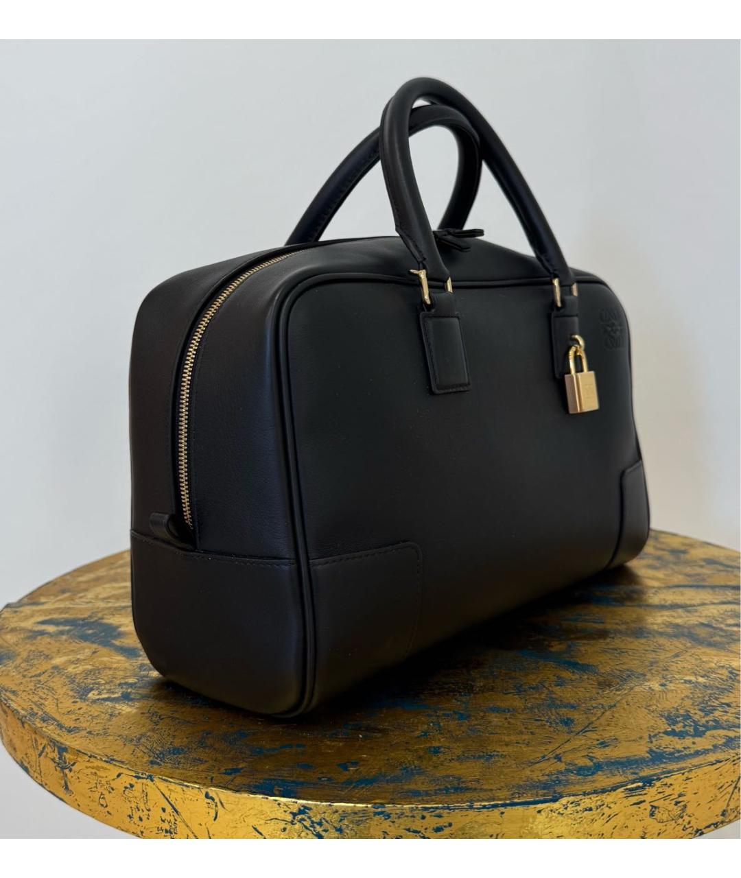 LOEWE Черная кожаная сумка через плечо, фото 2