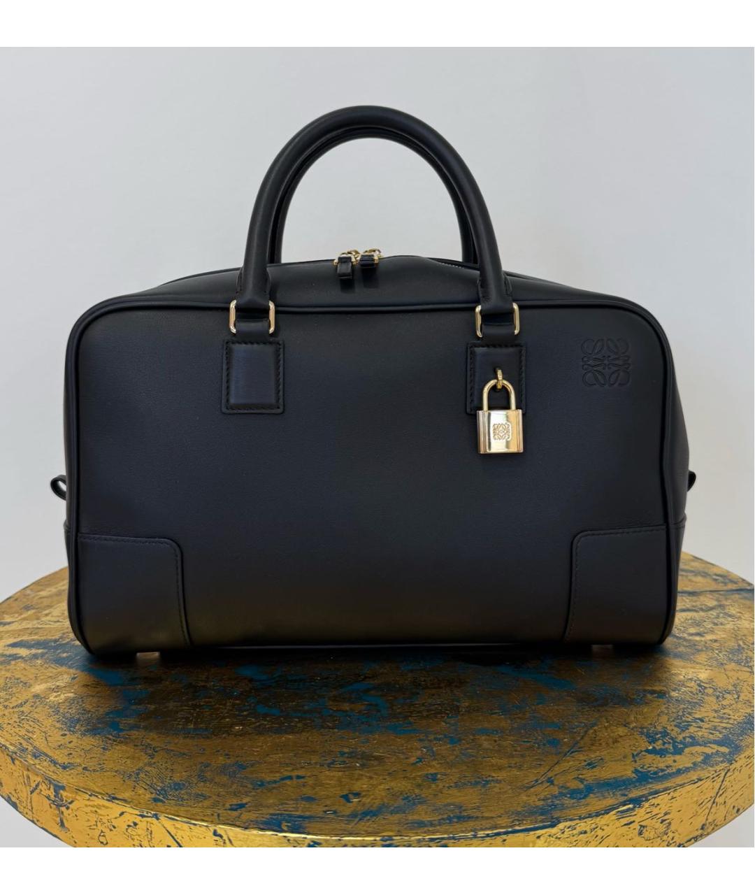 LOEWE Черная кожаная сумка через плечо, фото 7
