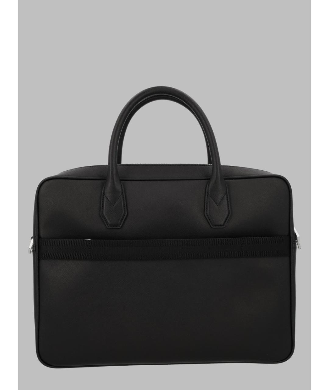 HUGO BOSS Черный портфель из искусственной кожи, фото 2
