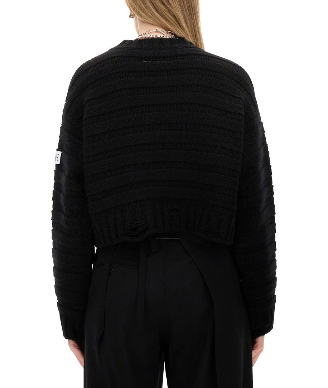 MM6 MAISON MARGIELA Черный шерстяной джемпер / свитер, фото 4