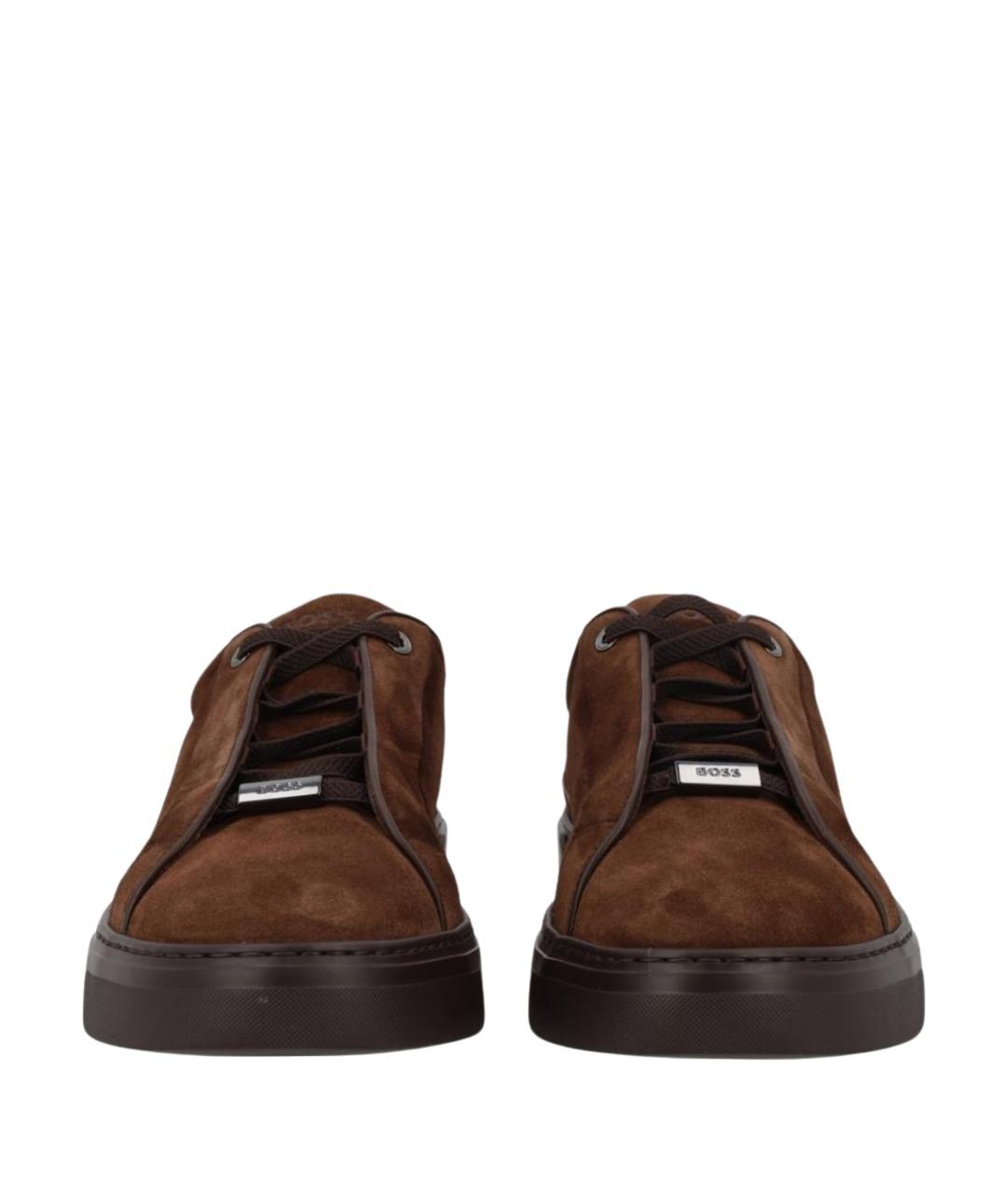 HUGO BOSS Коричневые замшевые туфли, фото 1