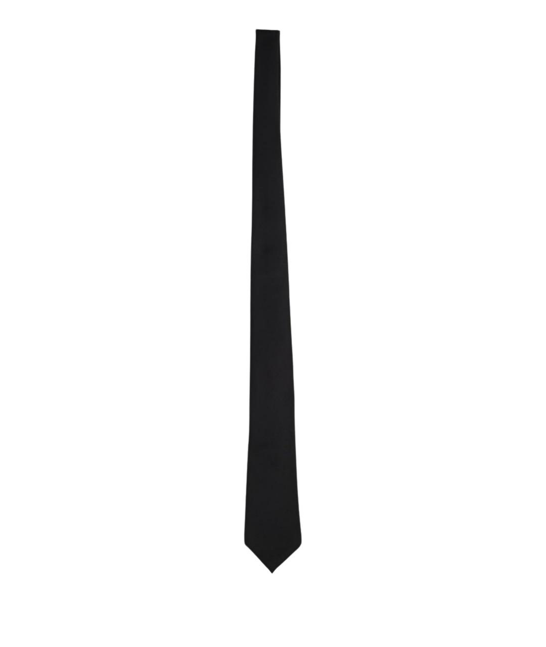 GIORGIO ARMANI Черный шелковый галстук, фото 1