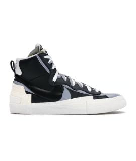 Высокие кроссовки / кеды NIKE Nike Blazer Mid X Sacai (black/grey)