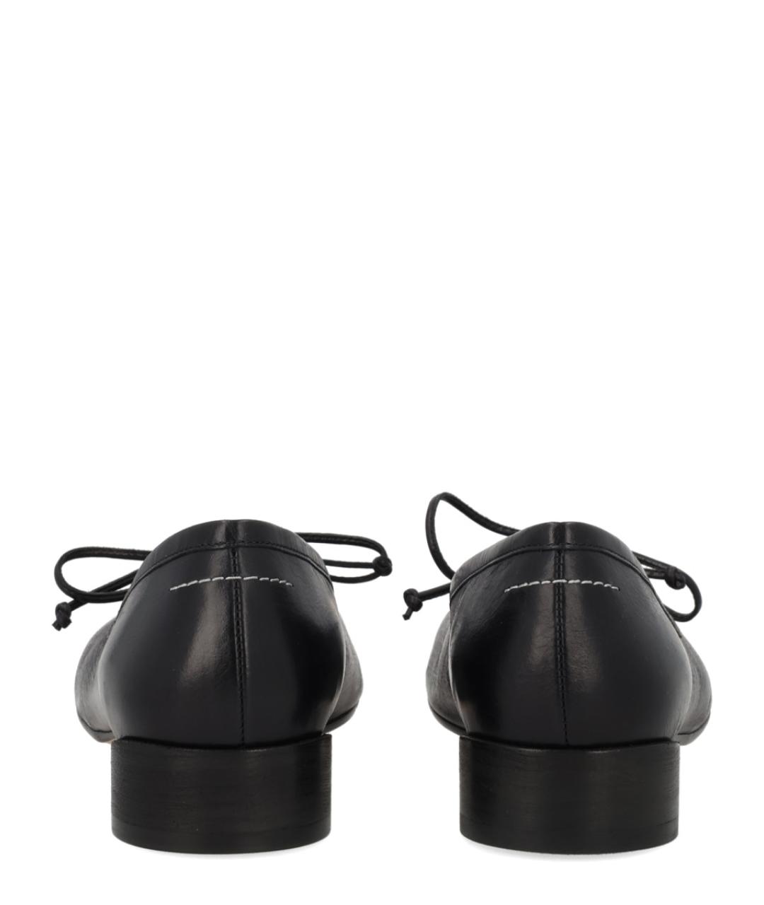 MM6 MAISON MARGIELA Черные кожаные туфли, фото 6