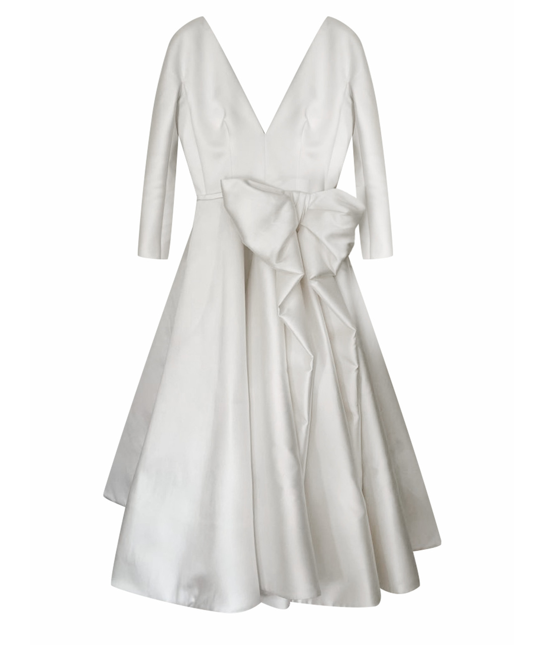 VIKTOR & ROLF Белое шелковое свадебное платье, фото 1
