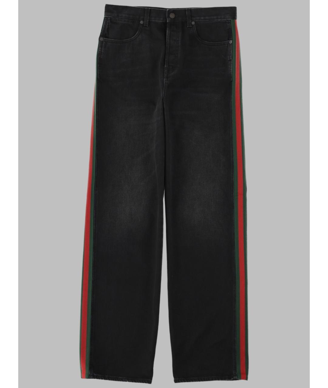 GUCCI Черные хлопковые прямые джинсы, фото 3