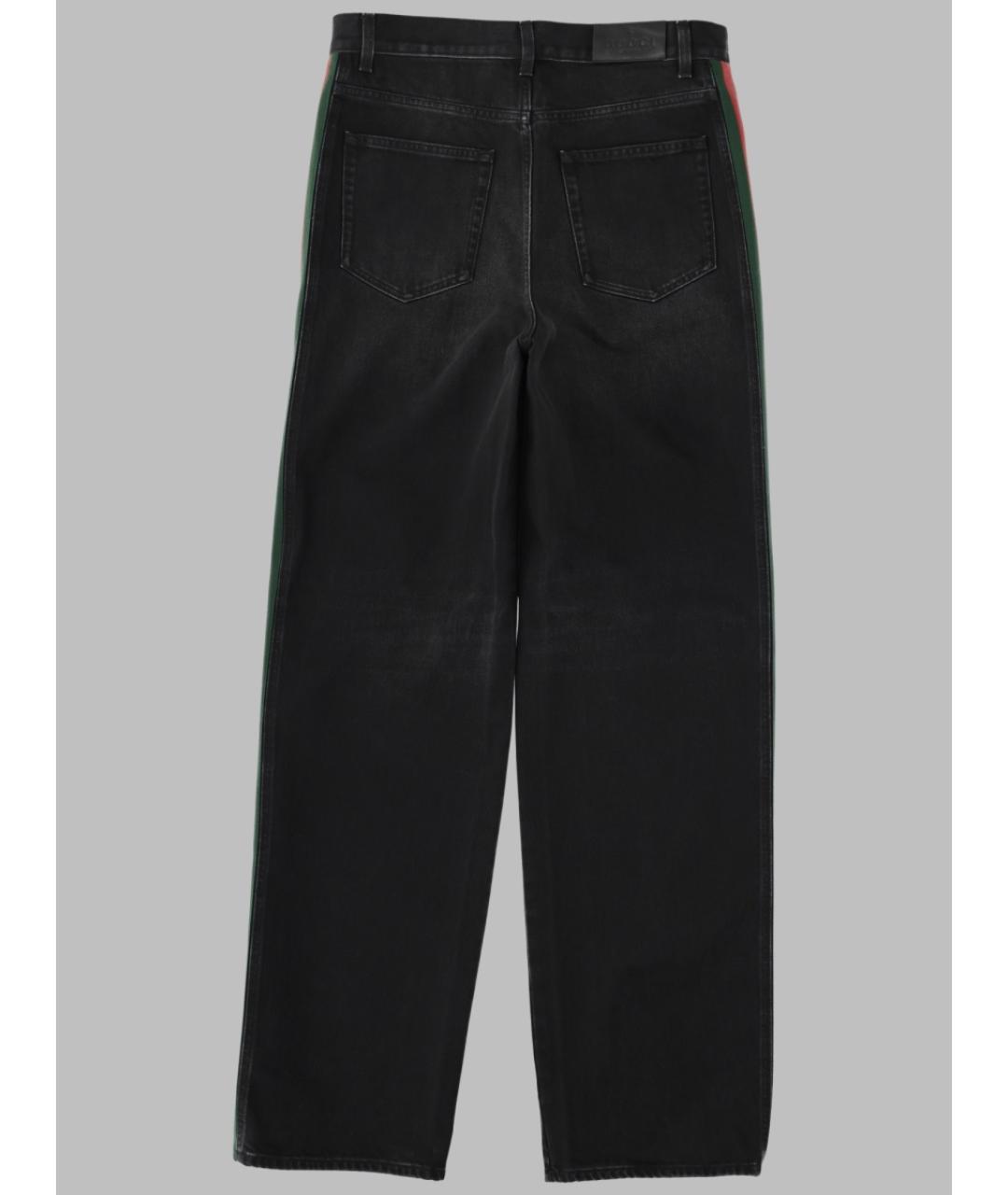 GUCCI Черные хлопковые прямые джинсы, фото 2
