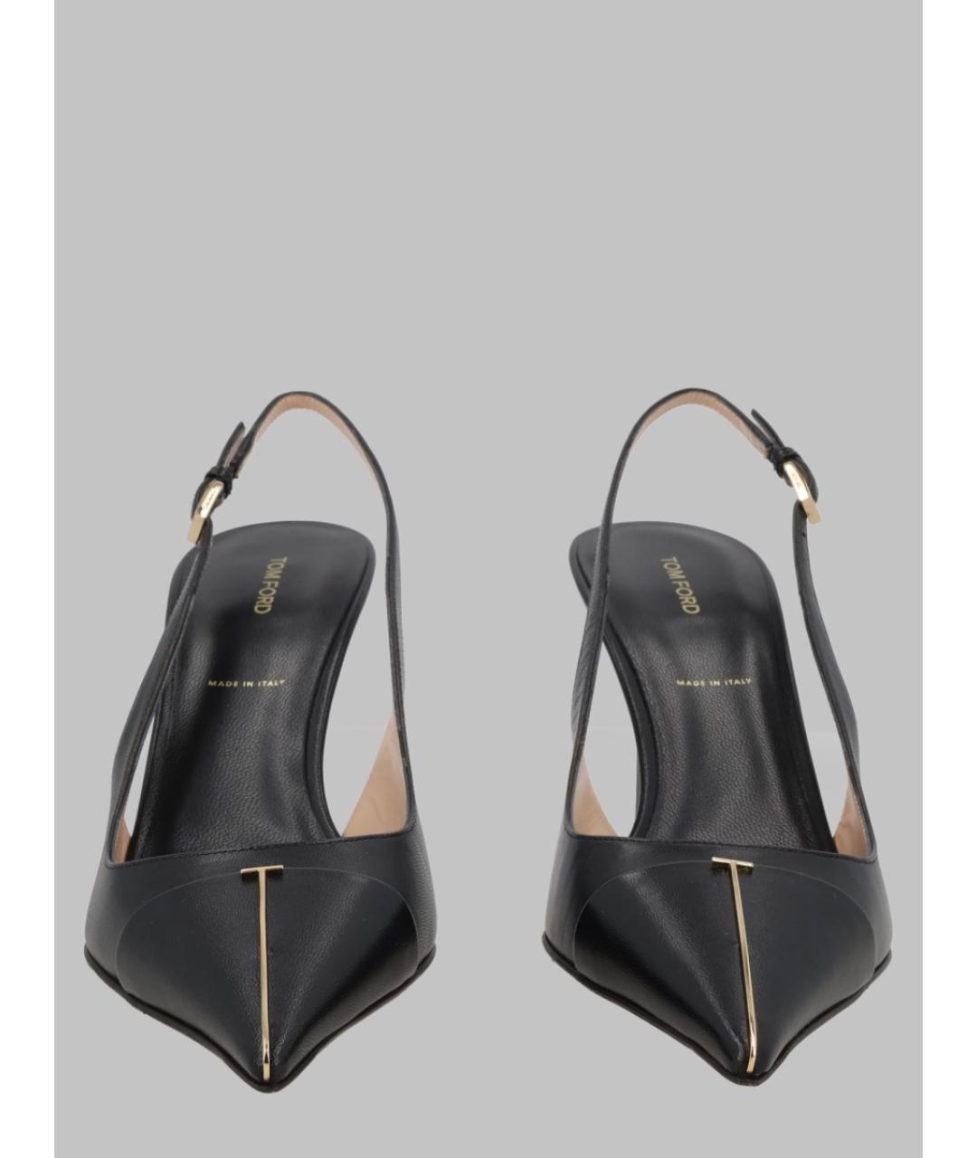 TOM FORD Черные кожаные туфли, фото 2