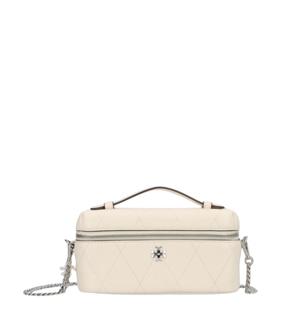 TORY BURCH Бежевая кожаная сумка через плечо, фото 1