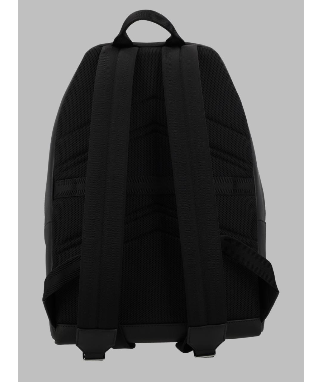 HUGO BOSS Черный рюкзак из искусственной кожи, фото 2