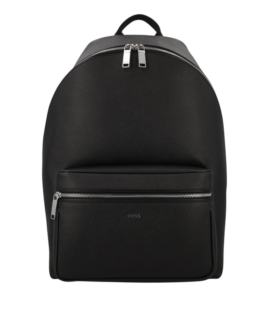 HUGO BOSS Черный рюкзак из искусственной кожи, фото 1