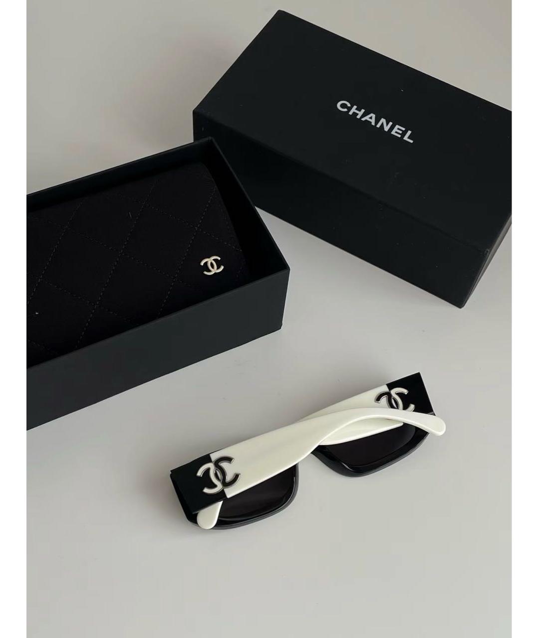 CHANEL Мульти пластиковые солнцезащитные очки, фото 5