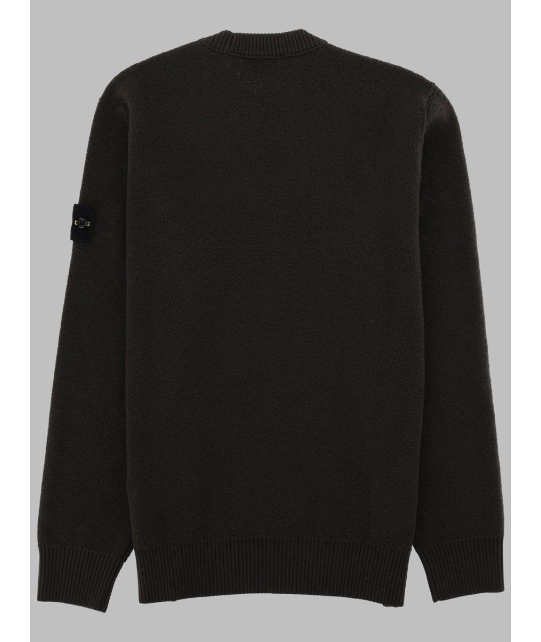 STONE ISLAND Серый шерстяной джемпер / свитер, фото 2