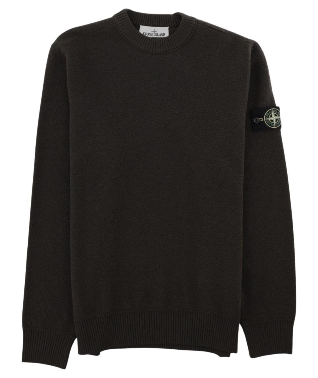 STONE ISLAND Серый шерстяной джемпер / свитер, фото 1