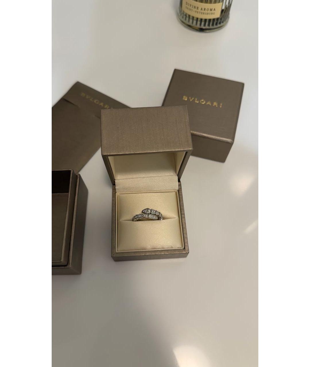 BVLGARI Белое кольцо из белого золота, фото 4