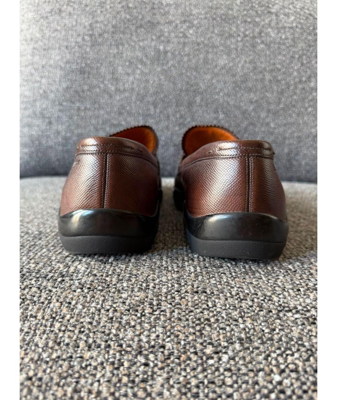 BALLY Коричневые кожаные лоферы, фото 6