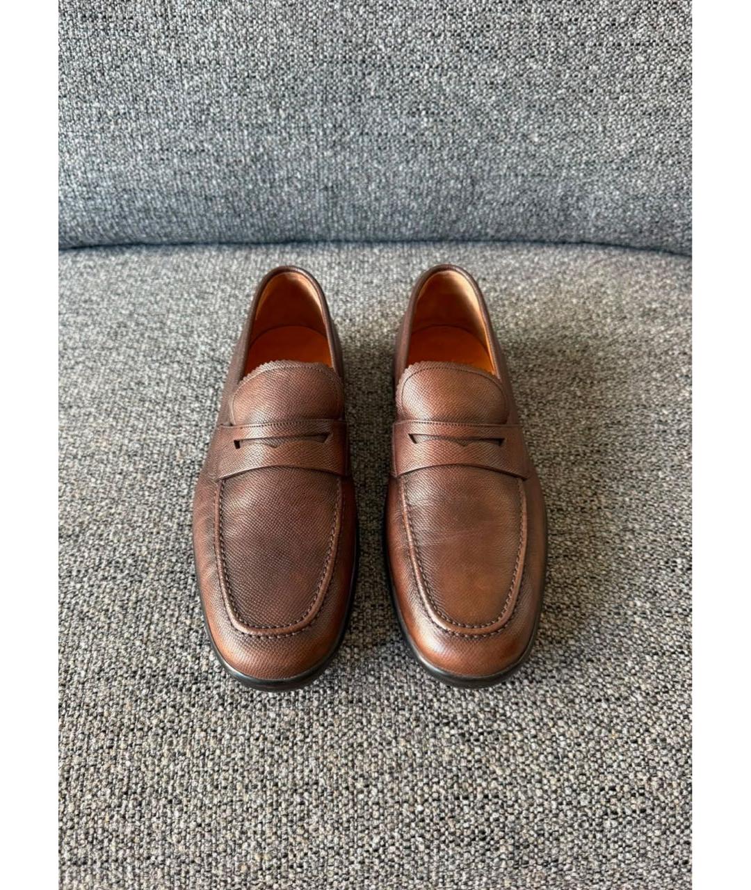 BALLY Коричневые кожаные лоферы, фото 3