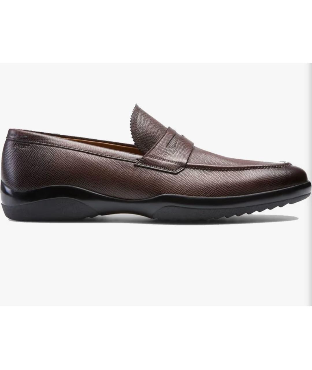 BALLY Коричневые кожаные лоферы, фото 7