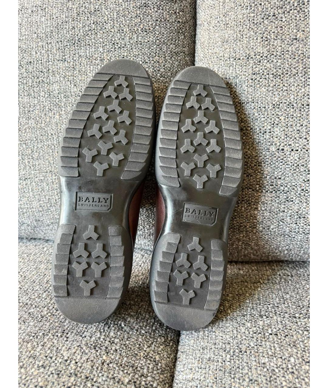 BALLY Коричневые кожаные лоферы, фото 7