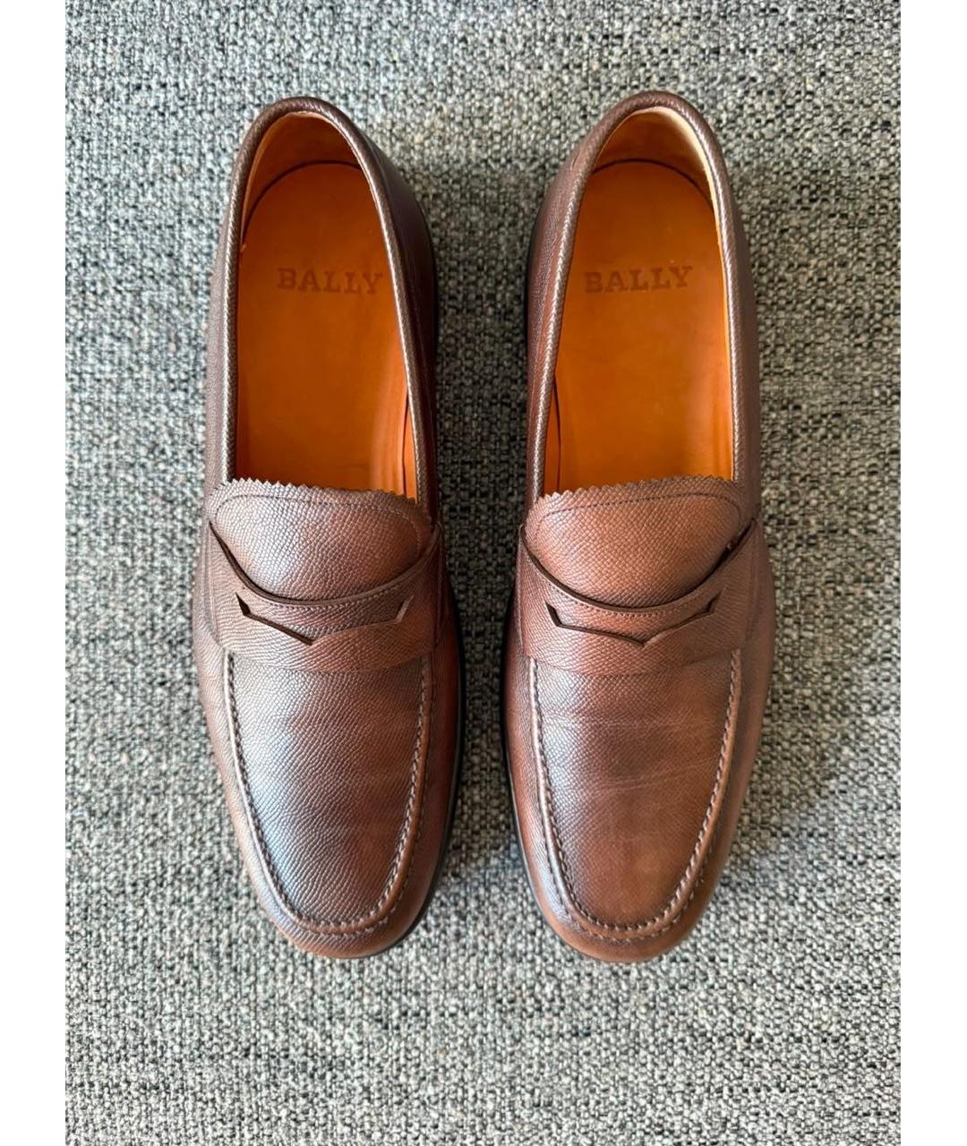 BALLY Коричневые кожаные лоферы, фото 5