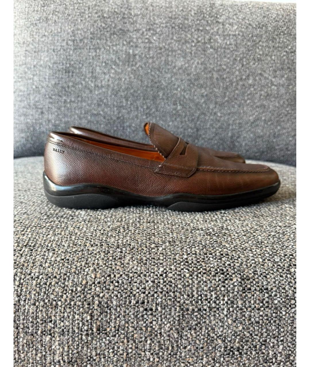 BALLY Коричневые кожаные лоферы, фото 2