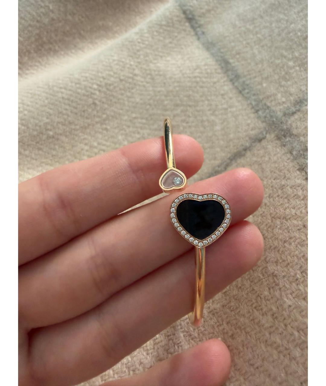 CHOPARD Черный браслет из желтого золота, фото 5