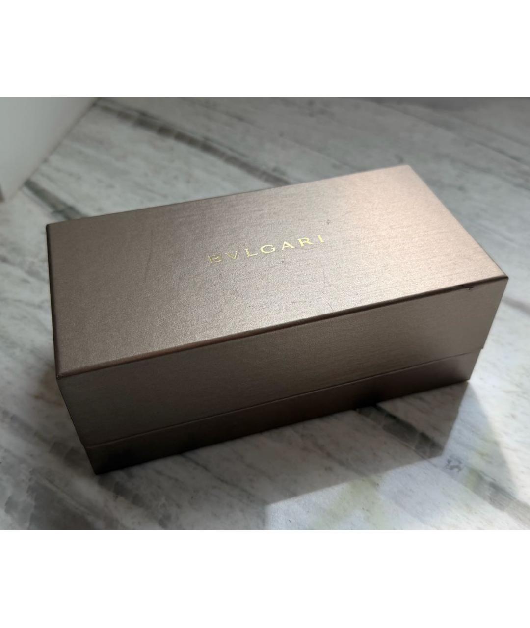 BVLGARI Коричневые металлические солнцезащитные очки, фото 4