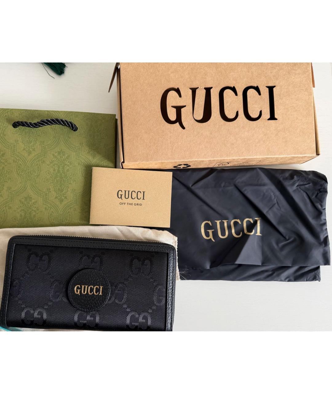 GUCCI Черный кошелек, фото 4