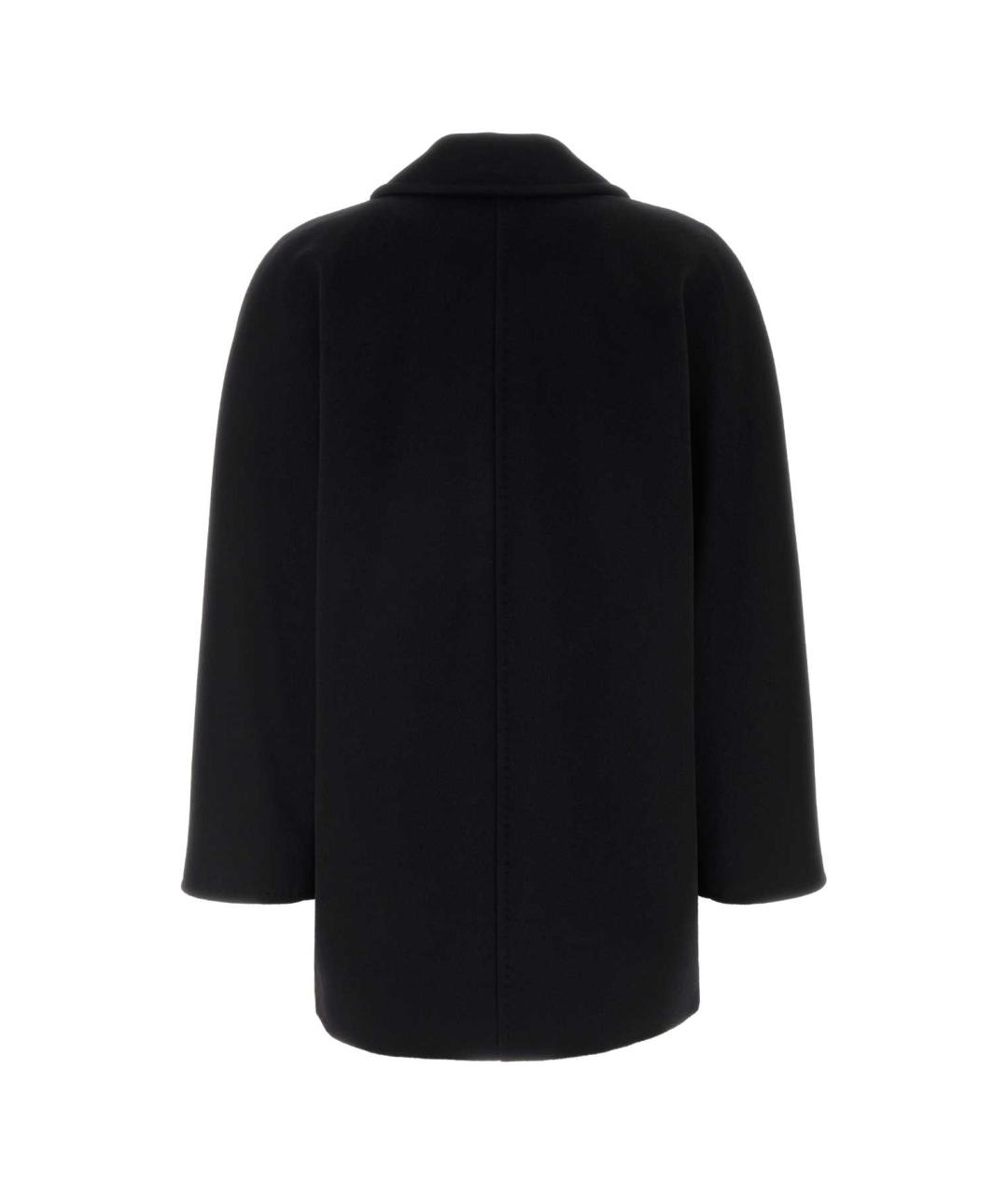 MAX MARA Черное шерстяное пальто, фото 2