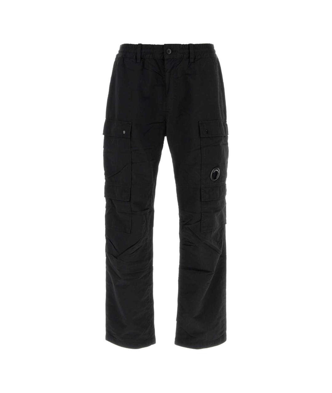 CP COMPANY Черные полиамидовые повседневные брюки, фото 1