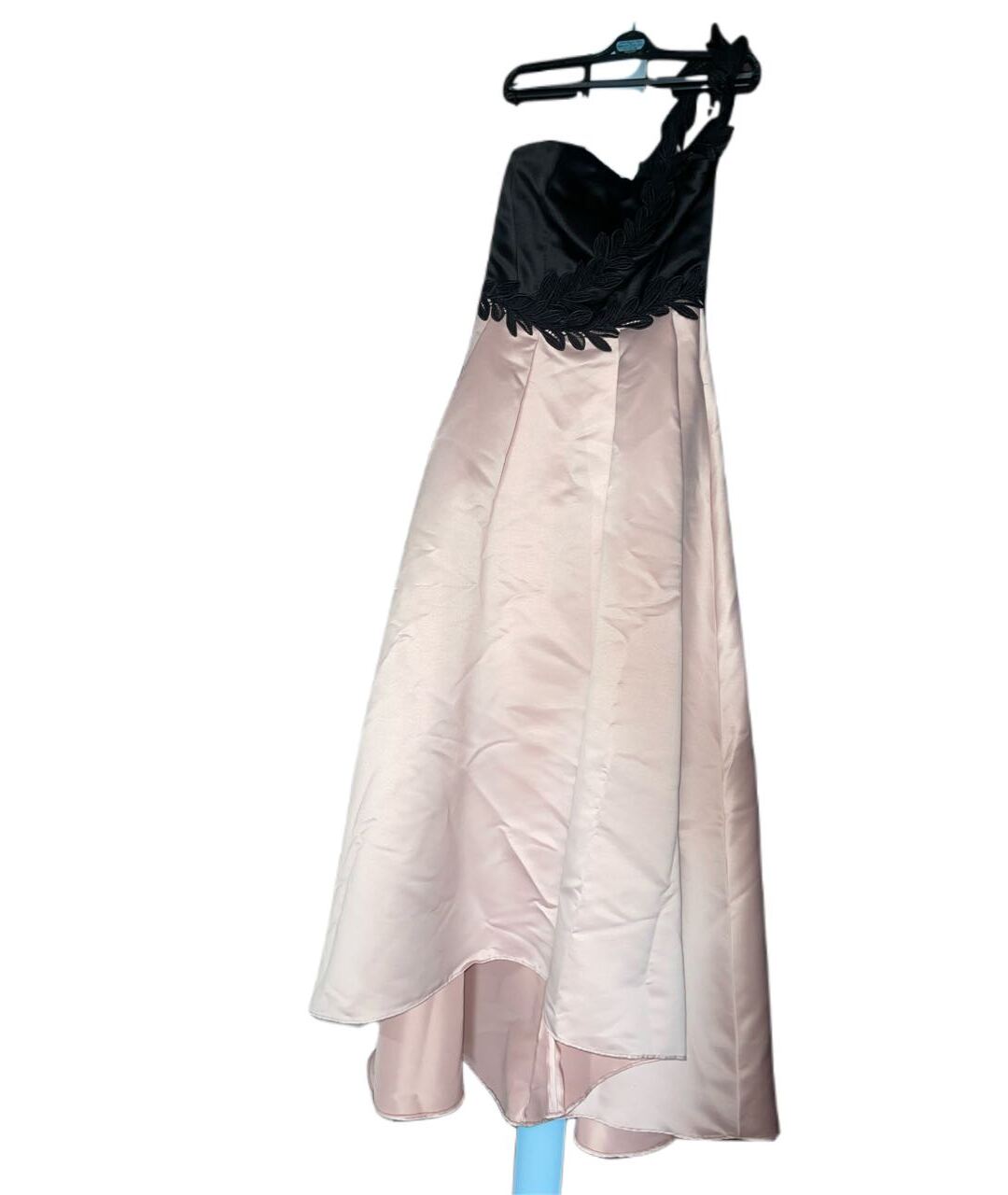 PINKO Розовое атласное вечернее платье, фото 2