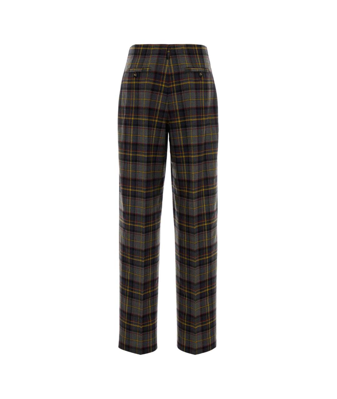 ETRO Мульти шерстяные прямые брюки, фото 2