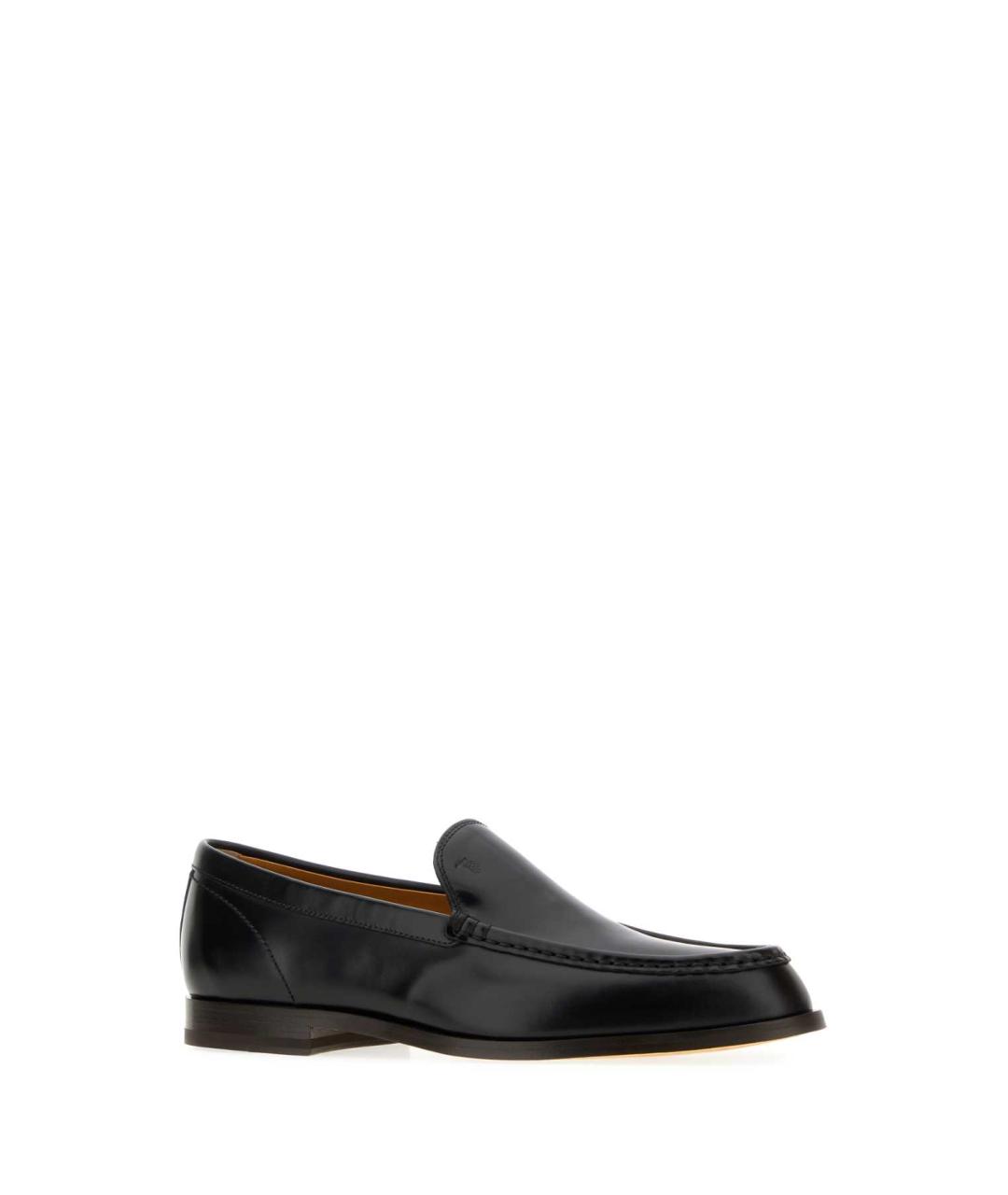 TOD'S Черные кожаные лоферы, фото 2