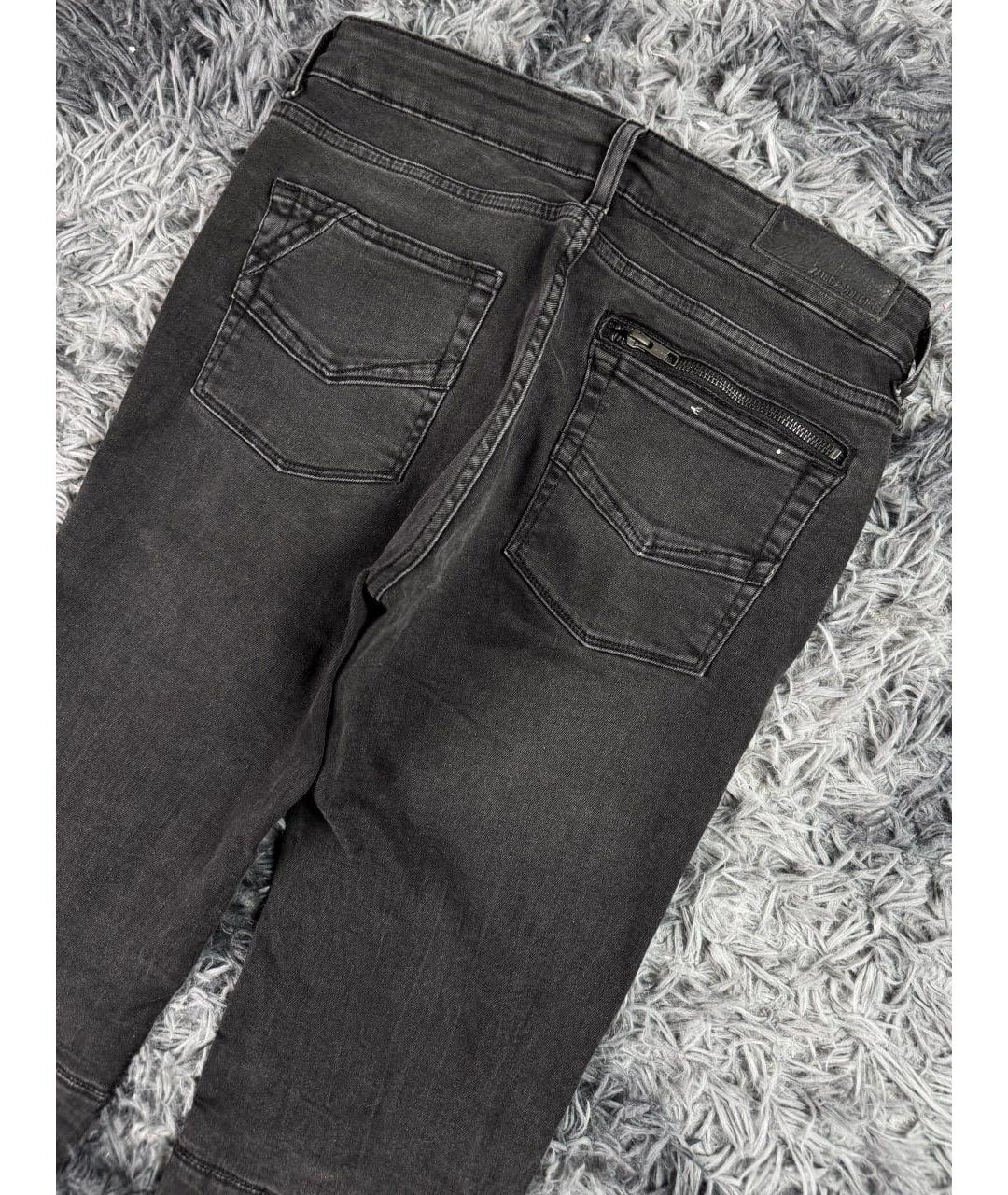 ZADIG & VOLTAIRE Черные хлопковые джинсы скинни, фото 4