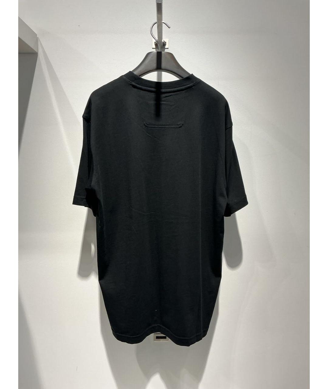 HUGO BOSS Черная хлопковая футболка, фото 4