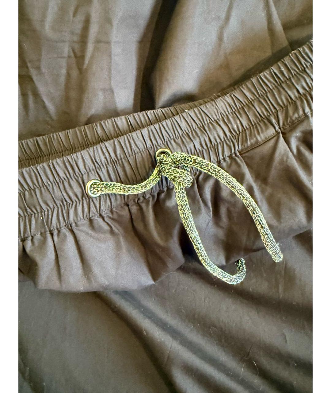 TWIN-SET Черная хлопковая юбка макси, фото 5