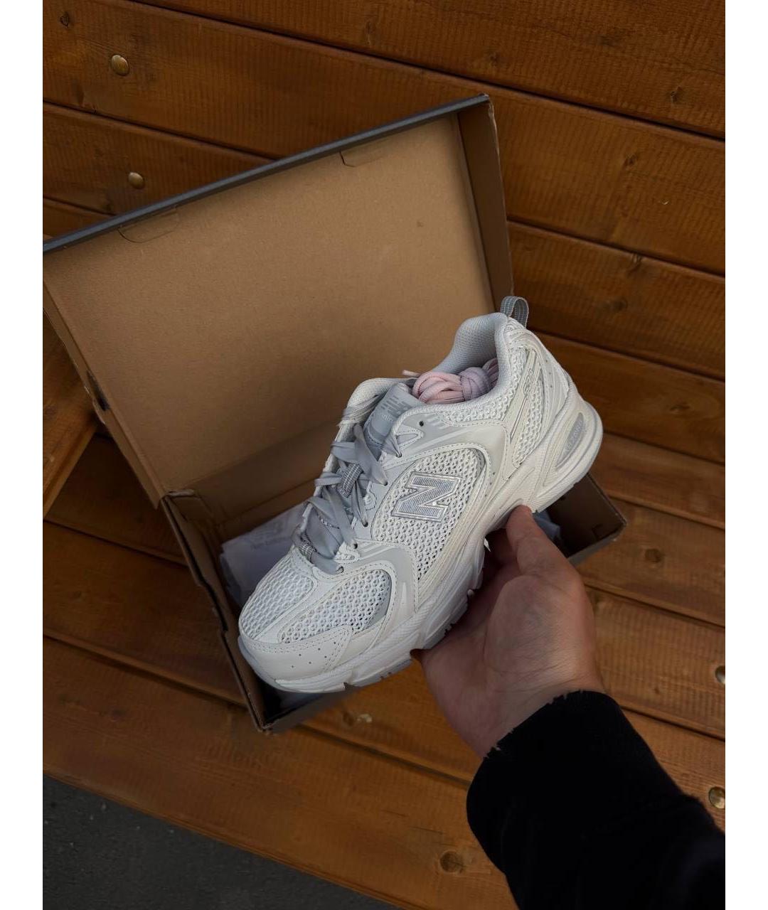 NEW BALANCE Серые текстильные кроссовки, фото 5