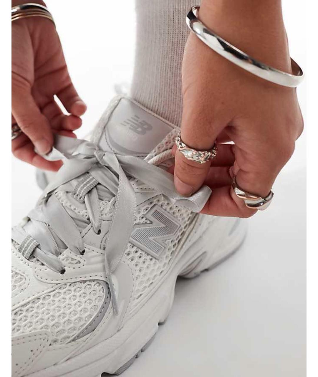 NEW BALANCE Серые текстильные кроссовки, фото 4