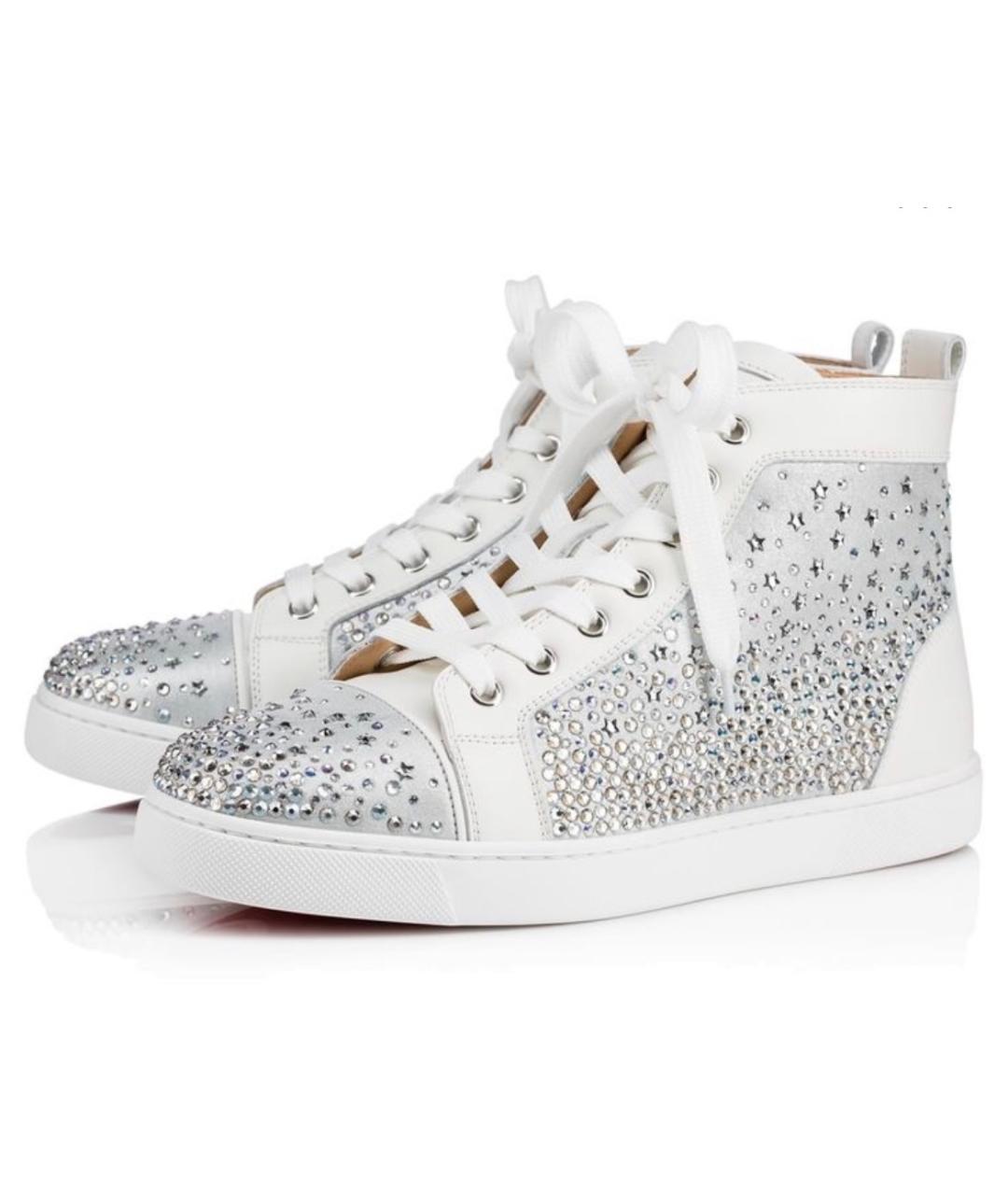 CHRISTIAN LOUBOUTIN Белые кожаные кеды, фото 6