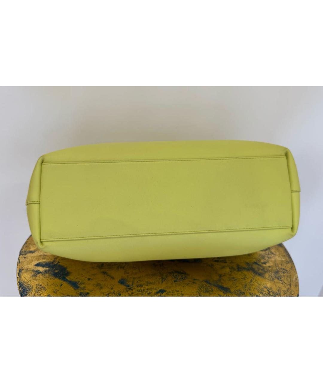 BOTTEGA VENETA Зеленая кожаная сумка через плечо, фото 3