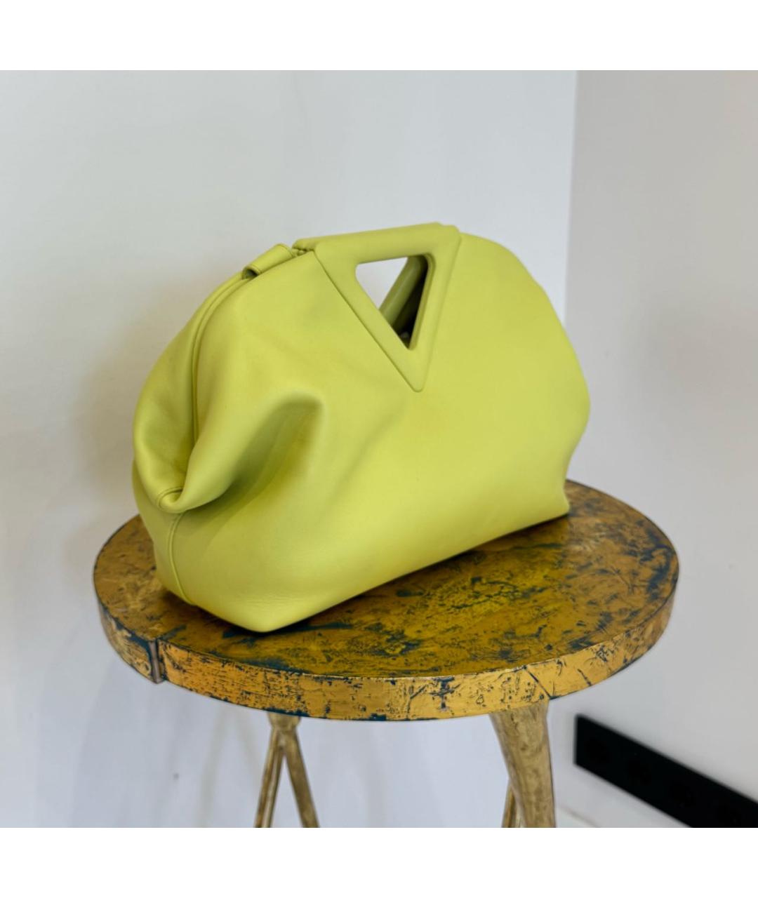 BOTTEGA VENETA Зеленая кожаная сумка через плечо, фото 2