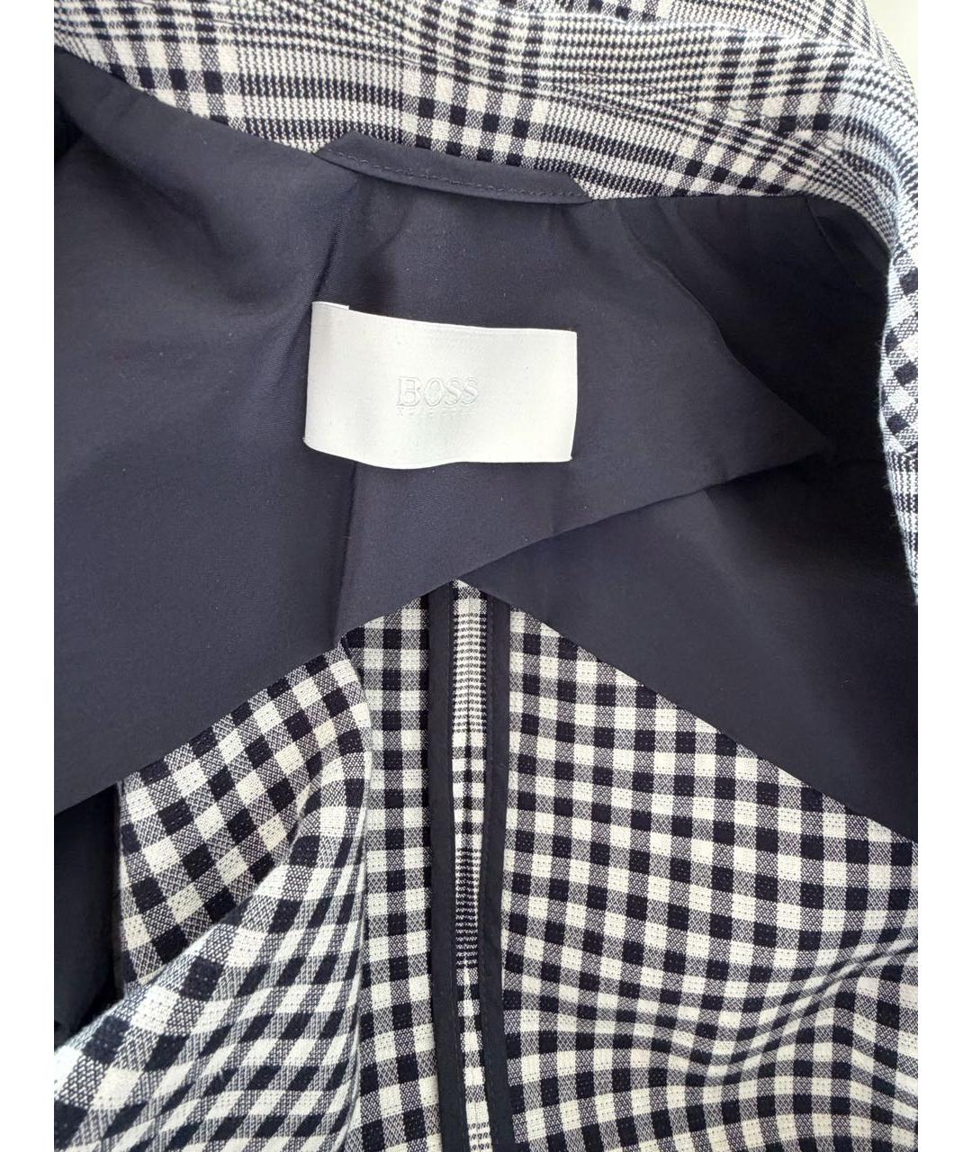 HUGO BOSS Серый хлопко-эластановый костюм с брюками, фото 3