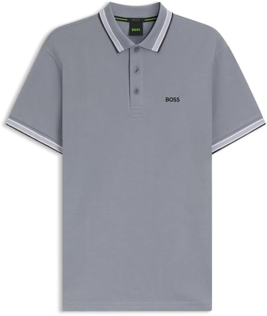 HUGO BOSS Хлопковое поло с коротким рукавом, фото 1