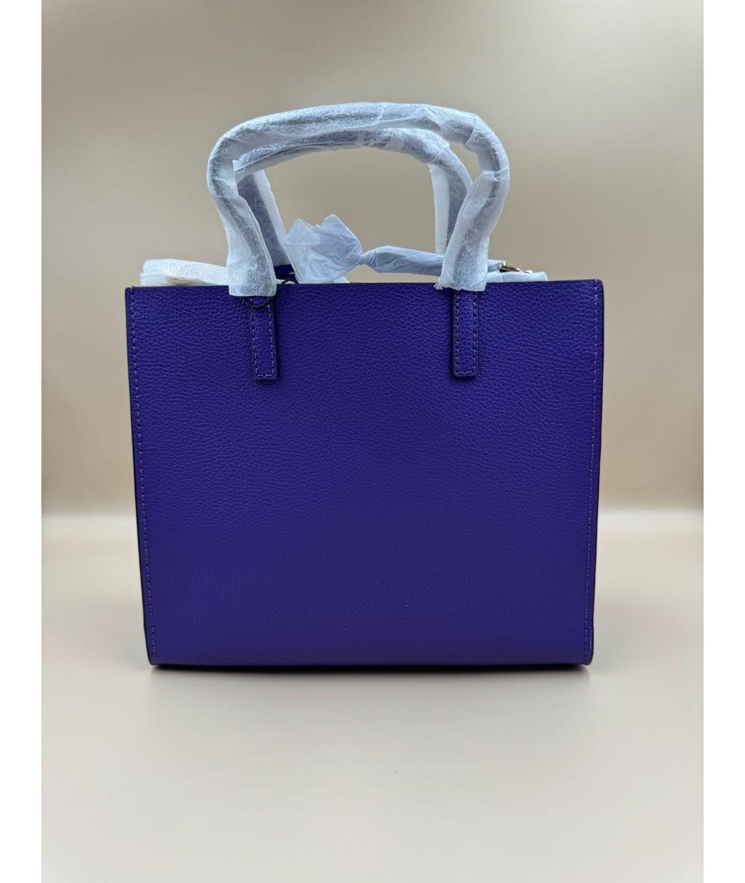 MARC JACOBS Фиолетовая кожаная сумка с короткими ручками, фото 2