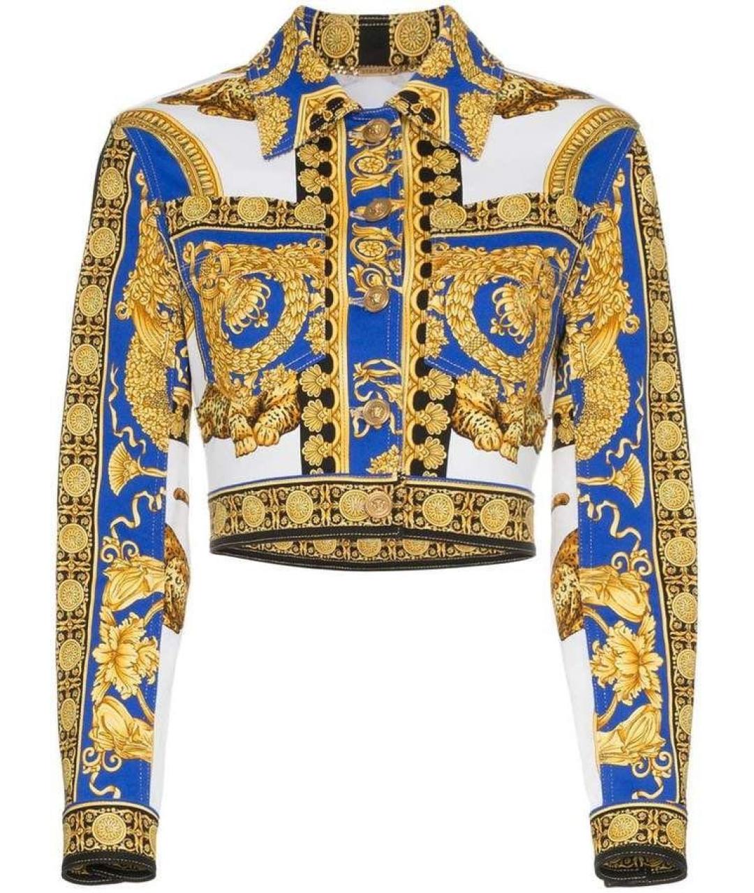 VERSACE Мульти хлопковая куртка, фото 8
